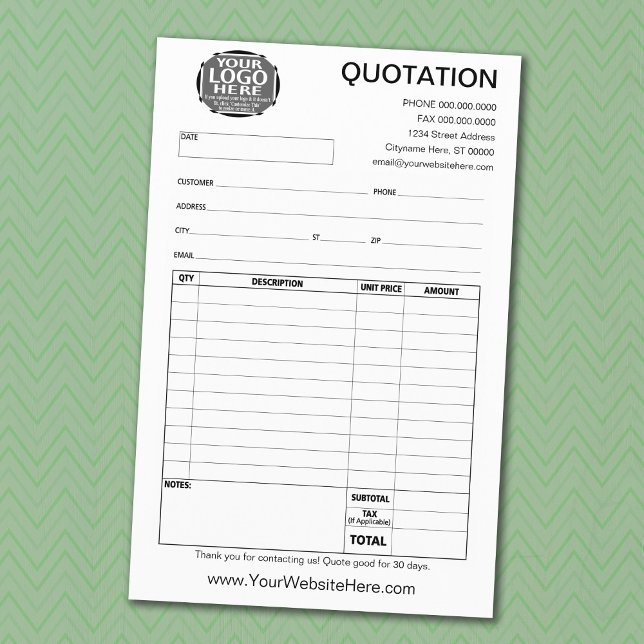 Form - Business Quotation or Invoice (Creator Uploaded)
