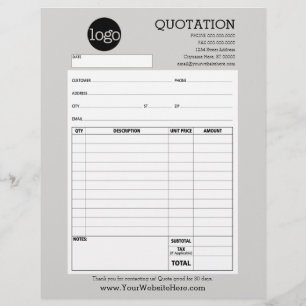 Form - Business Quotation or Invoice