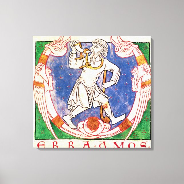 Form of two winged creatures with entwined canvas print (Front)