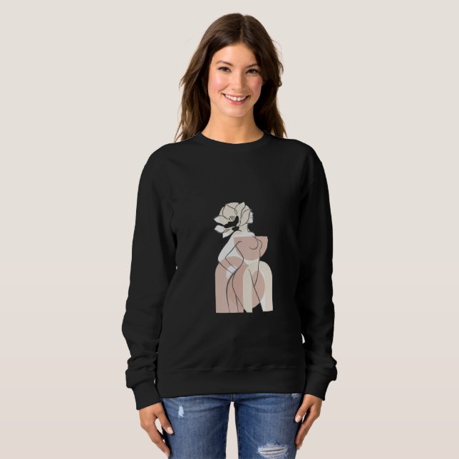 Form Over Noise | Modern Minimal Graphic Print Sweatshirt (Front Full)
