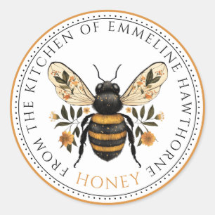 Form the Kitchen Of Floral Bee Honey Label