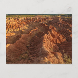 Formaciones de roca del desierto de Tatacoa Postcard