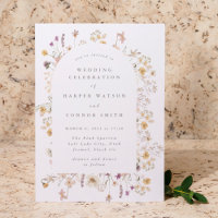 Formal Abundance Dried Wildflower Spring Wedding