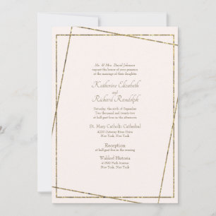 Formal and Elegant Wedding Blush Invitation