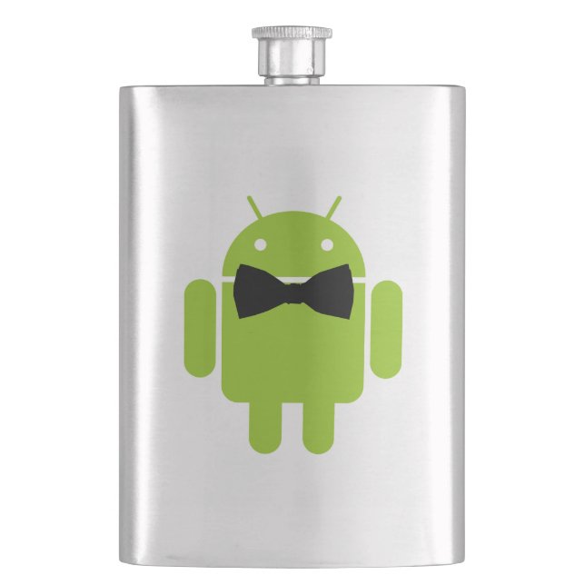 Formal Atire Android Robot Hip Flask (Front)