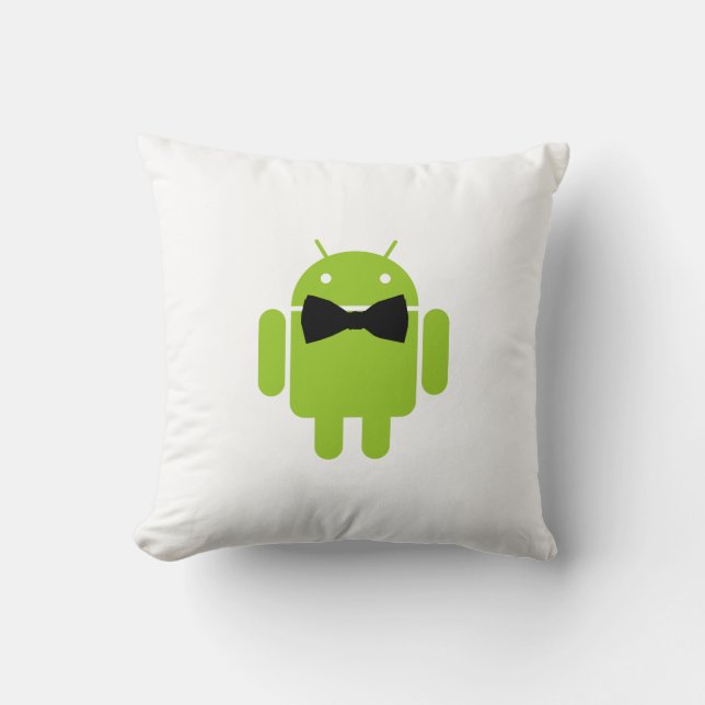 Formal Atire Green Android Robot Cushion (Front)