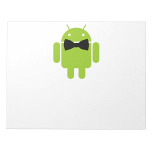 Formal Atire Green Android Robot Notepad