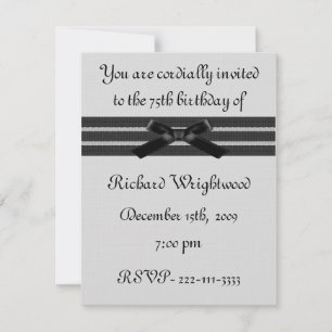 Formal Birthday Invitation