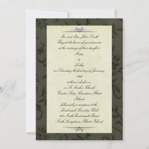 Formal Black Invitation