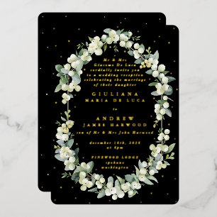 Formal Black Snowberry+Eucalyptus Reception Only