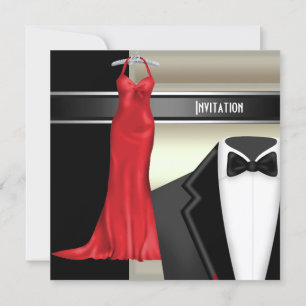 Formal Black Tie Charity Invitation