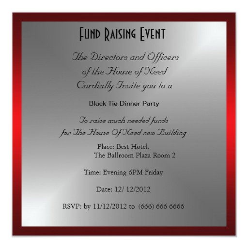 Formal Dinner Party Invitation 10