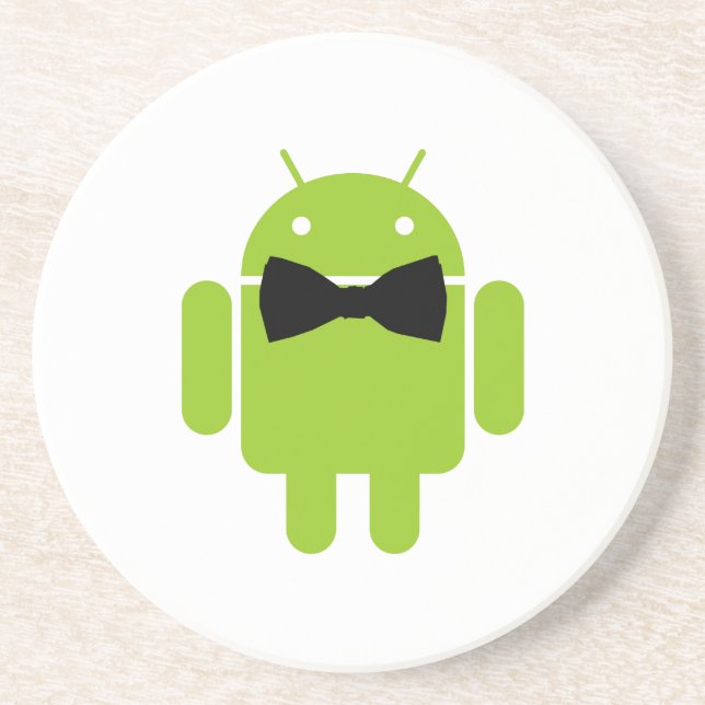 Formal Bow Android Robot Coaster (Front)
