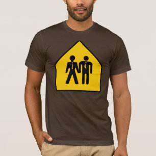 formal boyfriends crossing sign T-Shirt