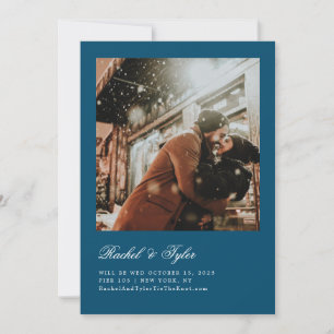 Formal Caption Engagement Save the Date Invitation