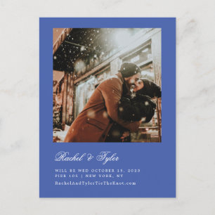 Formal Caption Engagement Save the Date Postcard