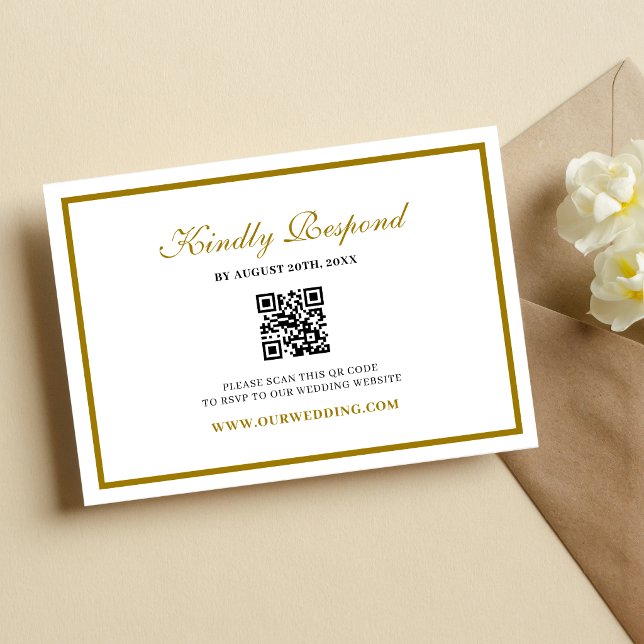 Formal Classic Black Gold Monogram Wedding RSVP Card (Formal black and gold monogram RSVP card keeps wedding replies refined and organized.)