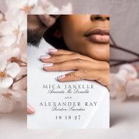 Formal Classic Tuxedo Black Photo Save The Date