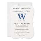 Formal College Graduation Announcement School Logo