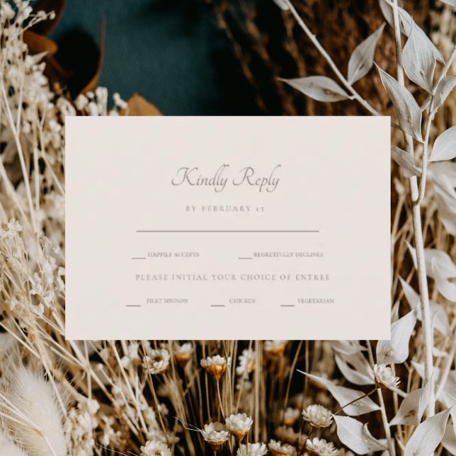 Formal Cream Dinner Options RSVP (Creator Uploaded)