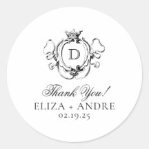 Formal Crest Black and White