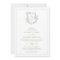 Formal Crest Sage Green Monogram Wedding
