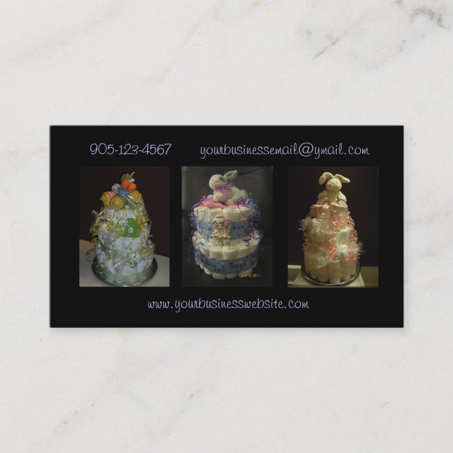 Formal Diaper Cakes Business Card (Front)