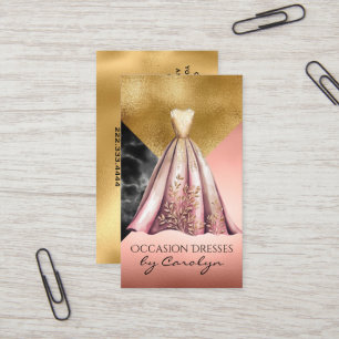 Formal Dress Wedding Seamstress Business Card