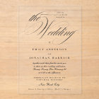 Formal Elegant Calligraphy Tuxedo The Wedding