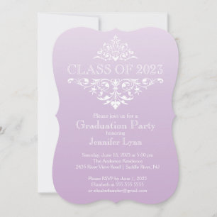 Formal Elegant Flourish Graduation Party Invitation