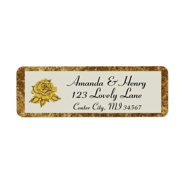 Formal Elegant RSVP Return Address (Front)