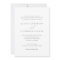 Formal Elegant Script Wedding Invitation