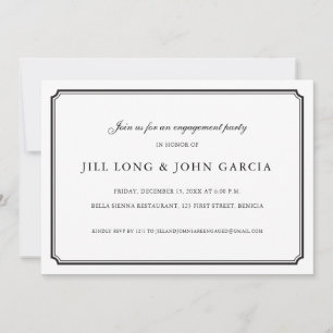 Formal Engagement Party Invitation