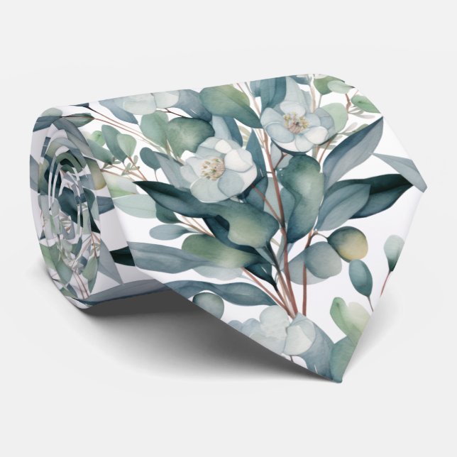 Formal Eucalyptus Neck Ties | Simple and Classic (Rolled)