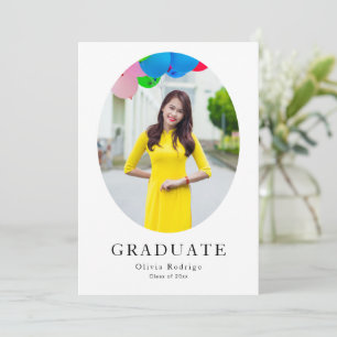 Formal Graduation Party Invite   Bold & Elegant