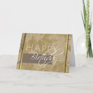 Formal Happy Birthday Greeting Card