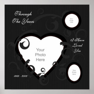 Formal Heart Scrapbook Page Poster