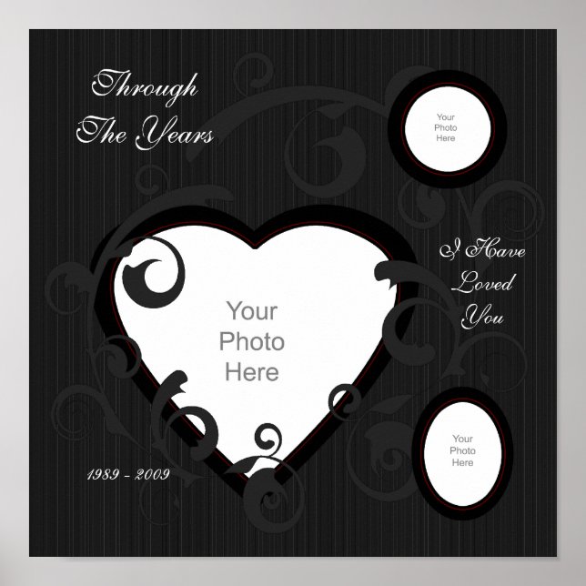 Formal Heart Scrapbook Page Poster (Front)