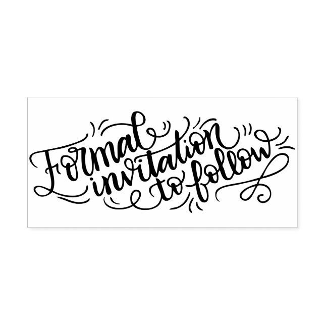 Formal invitation to follow - Wedding stamp (Imprint)