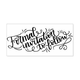 Formal invitation to follow - Wedding stamp