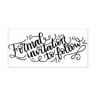 Formal invitation to follow - Wedding stamp
