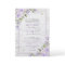 Formal Lilac Lavender Gold Marble Floral Wedding I