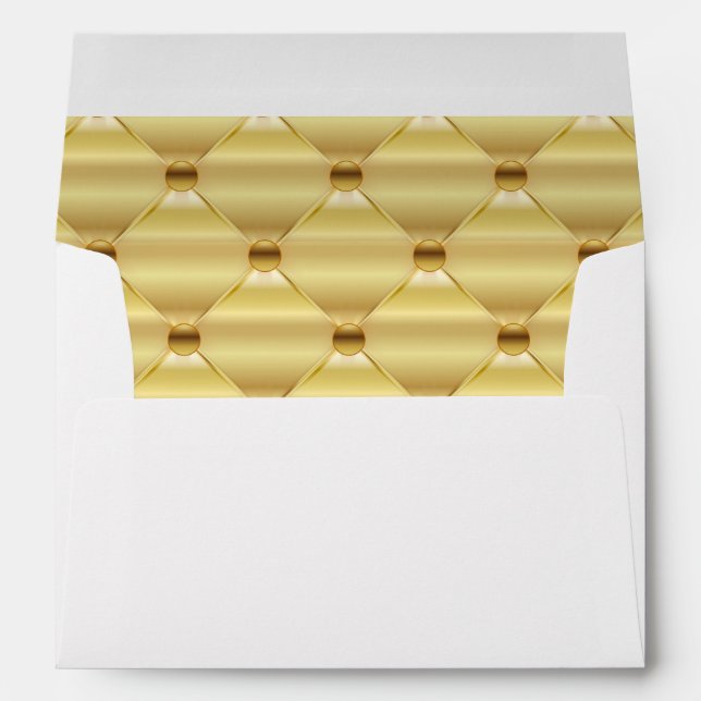 Formal Luxe Gold Metallic Shiny Elegant Envelope (Back (Bottom))