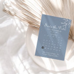 Formal Minimal Dusty Blue Save the Date Calendar<br><div class="desc">This formal minimal dusty blue save the date calendar is perfect for a rustic wedding. The design features watercolor wild herbs in a dusty blue background.</div>