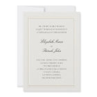 Formal Modern Classic Double Frame Ecru Wedding