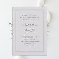 Formal Modern Classic Elegant Frame Ivory Wedding