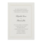 Formal Modern Classic Elevated Frame Ecru Wedding