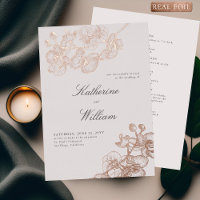 Formal Modern Classic Orchids All in One Wedding 