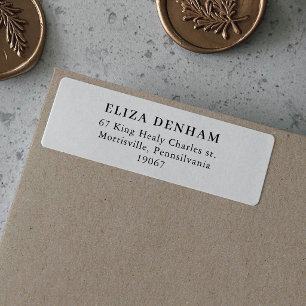 Formal modern Minimalist Return Address