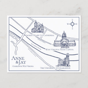 Formal Navy Details Card no Border Charleston Back